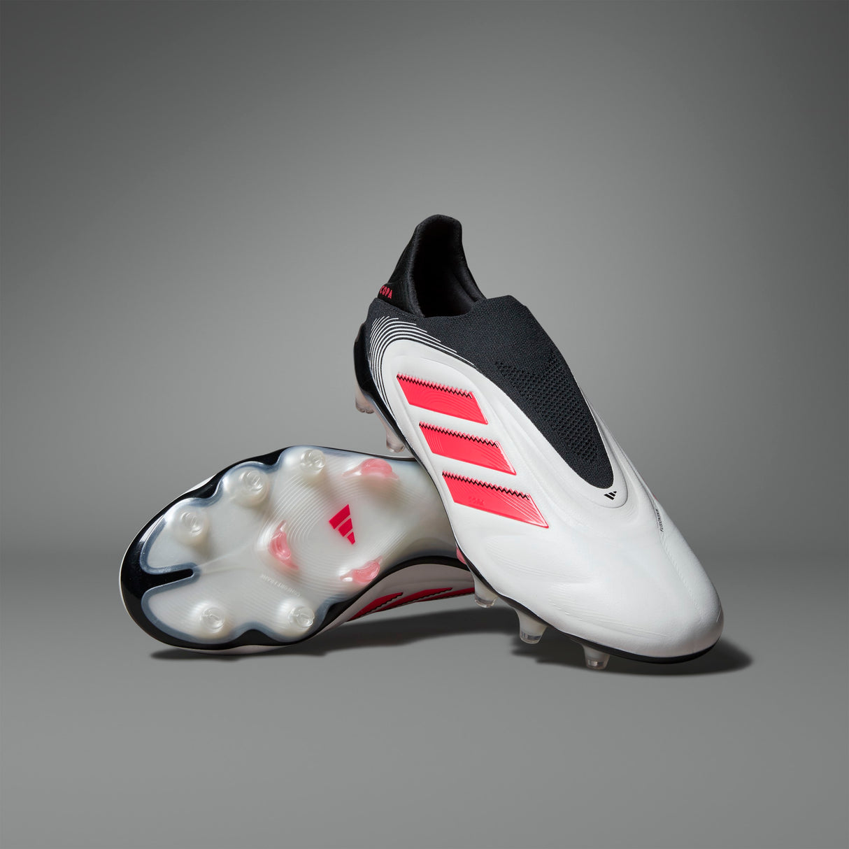 adidas Copa Pure 3 Elite Laceless FG Men´s Soccer Cleats - White/Red/Black