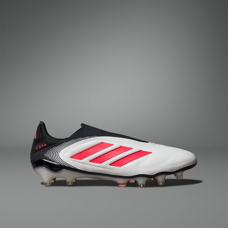Tacos de fútbol adidas Copa Pure 3 Elite sin cordones FG para hombre - Blanco/Rojo/Negro