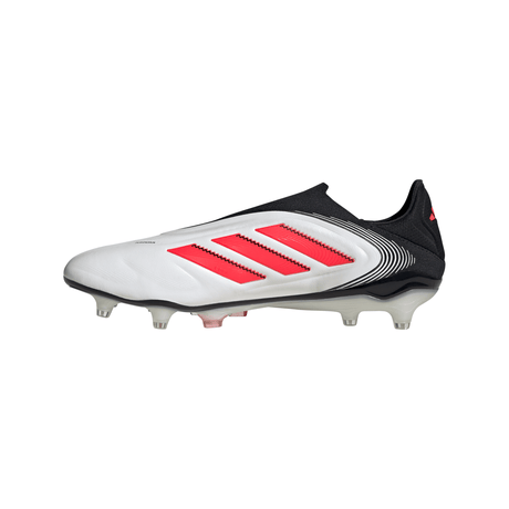 Tacos de fútbol adidas Copa Pure 3 Elite sin cordones FG para hombre - Blanco/Rojo/Negro