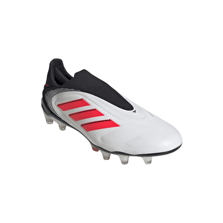Tacos de fútbol adidas Copa Pure 3 Elite sin cordones FG para hombre - Blanco/Rojo/Negro