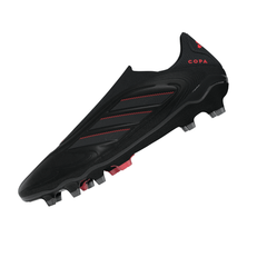 Botas de fútbol para terreno firme sin cordones adidas Copa Pure 3 Elite en color negro y carbono