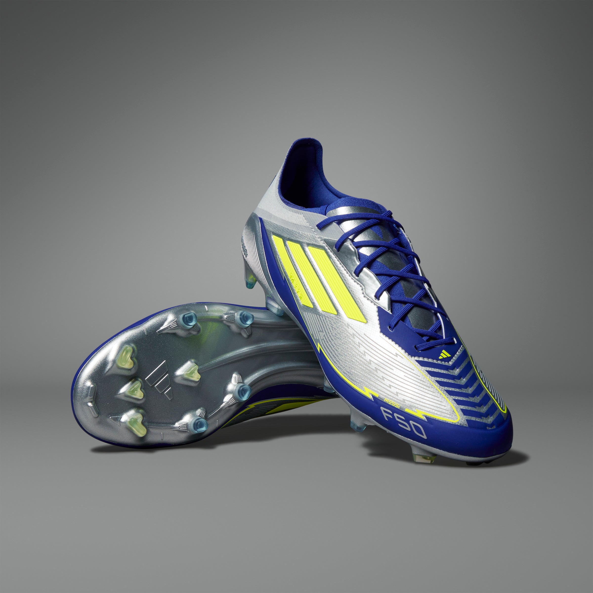 adidas F50 Elite Messi Firm Ground Boots Silver
