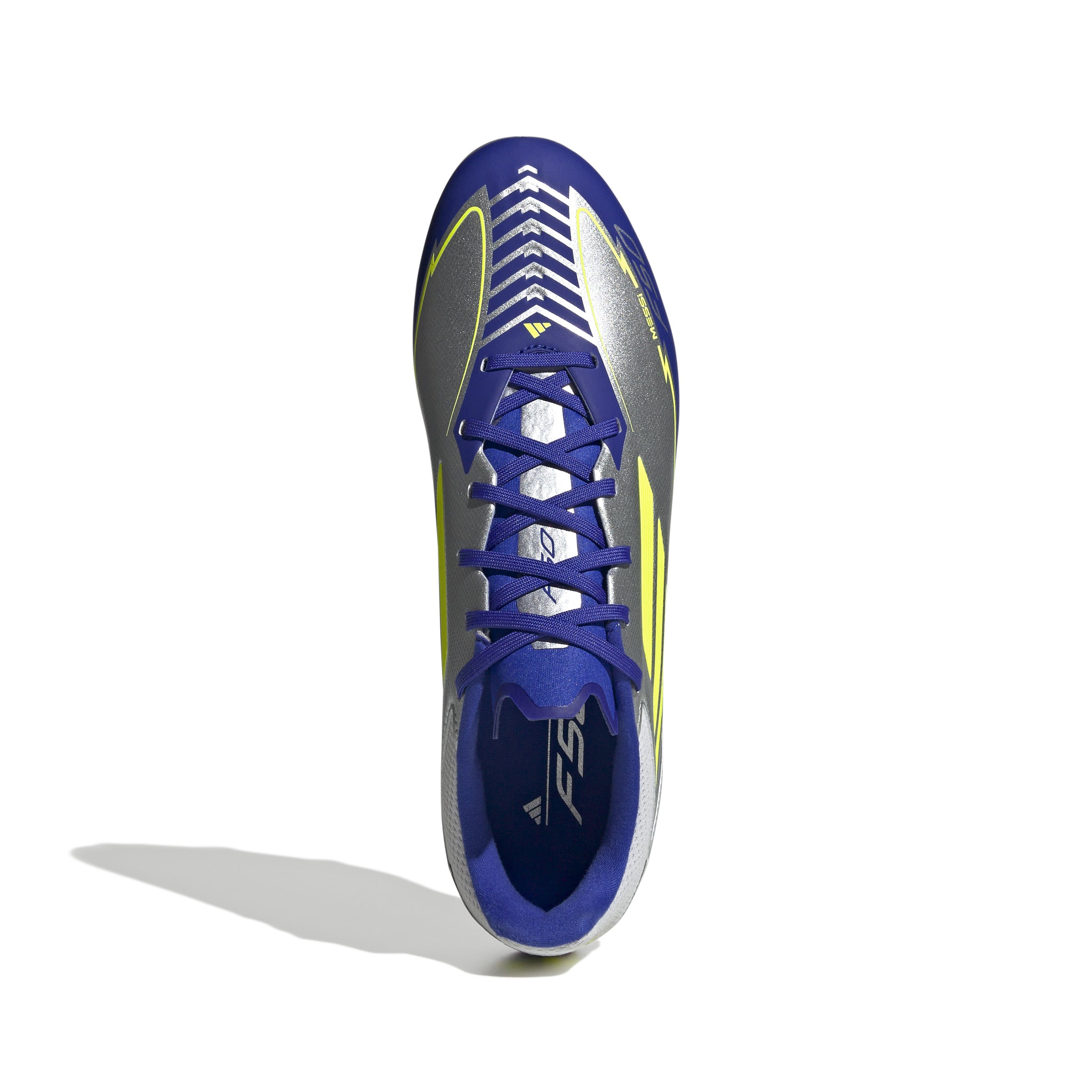 adidas F50 League Messi Firm/Multi-Ground Boots Silver/Yellow