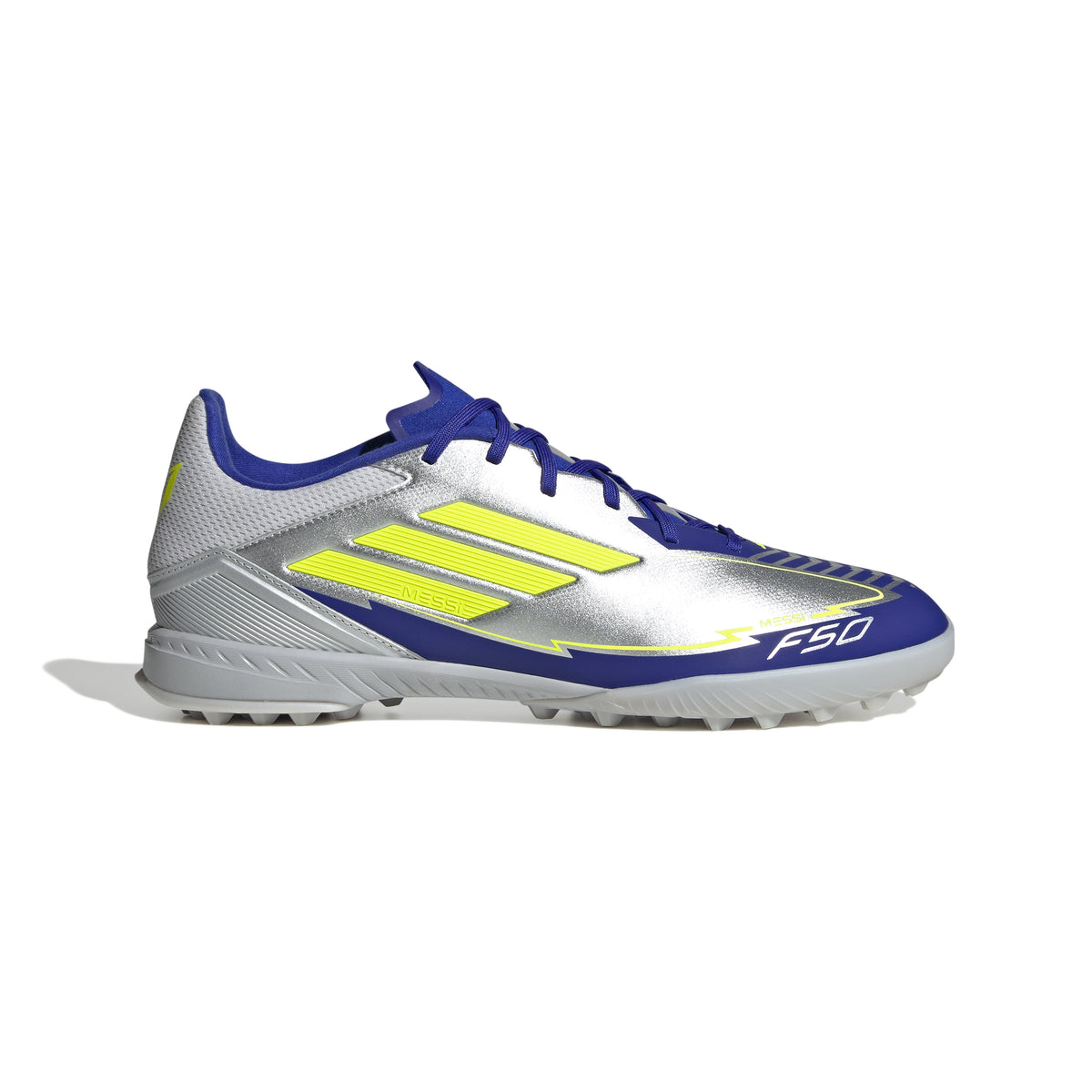 adidas F50 League Messi Turf Boots Silver