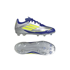 adidas F50 League Messi Firm/Multi-Ground Boots Junior Silver