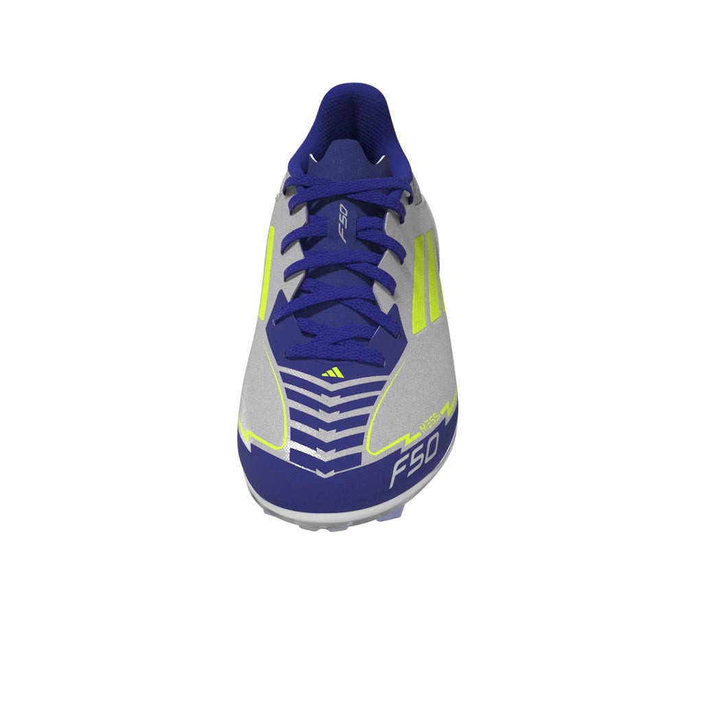 adidas F50 League Messi Firm/Multi-Ground Boots Junior Silver