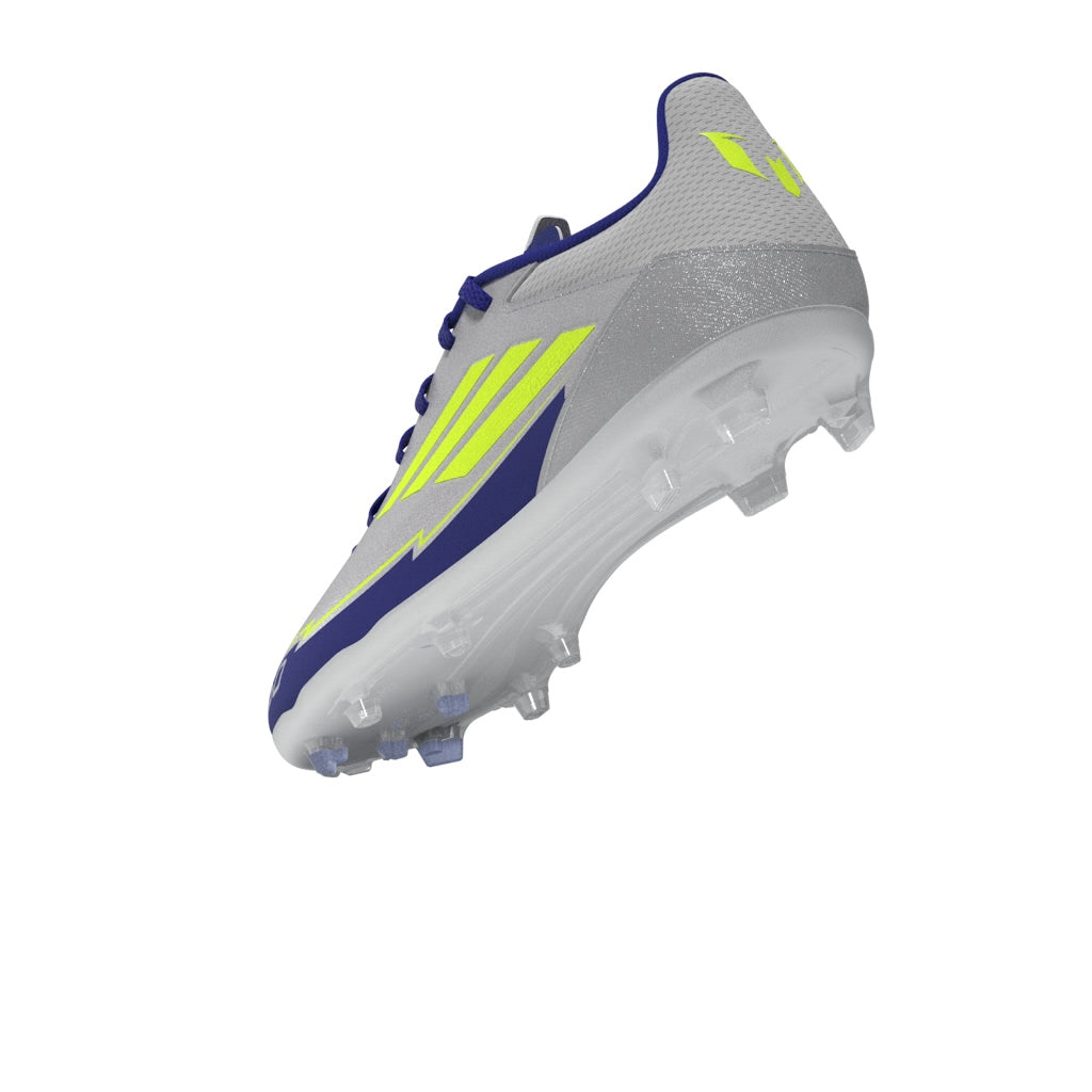 adidas F50 League Messi Firm/Multi-Ground Boots Junior Silver