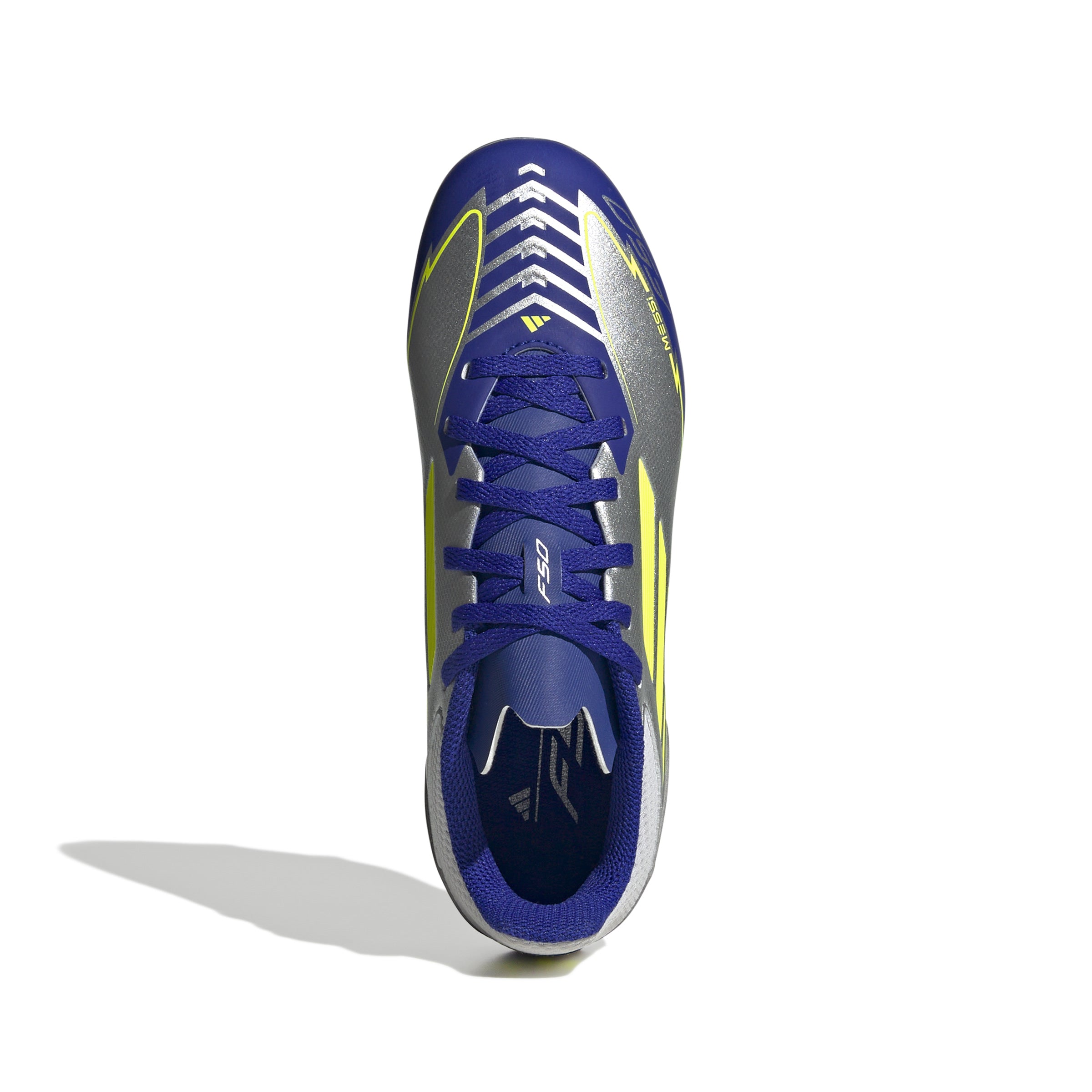 adidas F50 League Messi Firm/Multi-Ground Boots Junior Silver