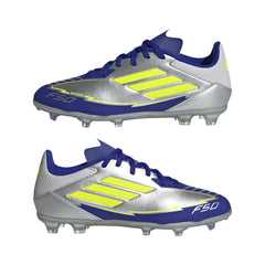 adidas F50 League Messi Firm/Multi-Ground Boots Junior Silver