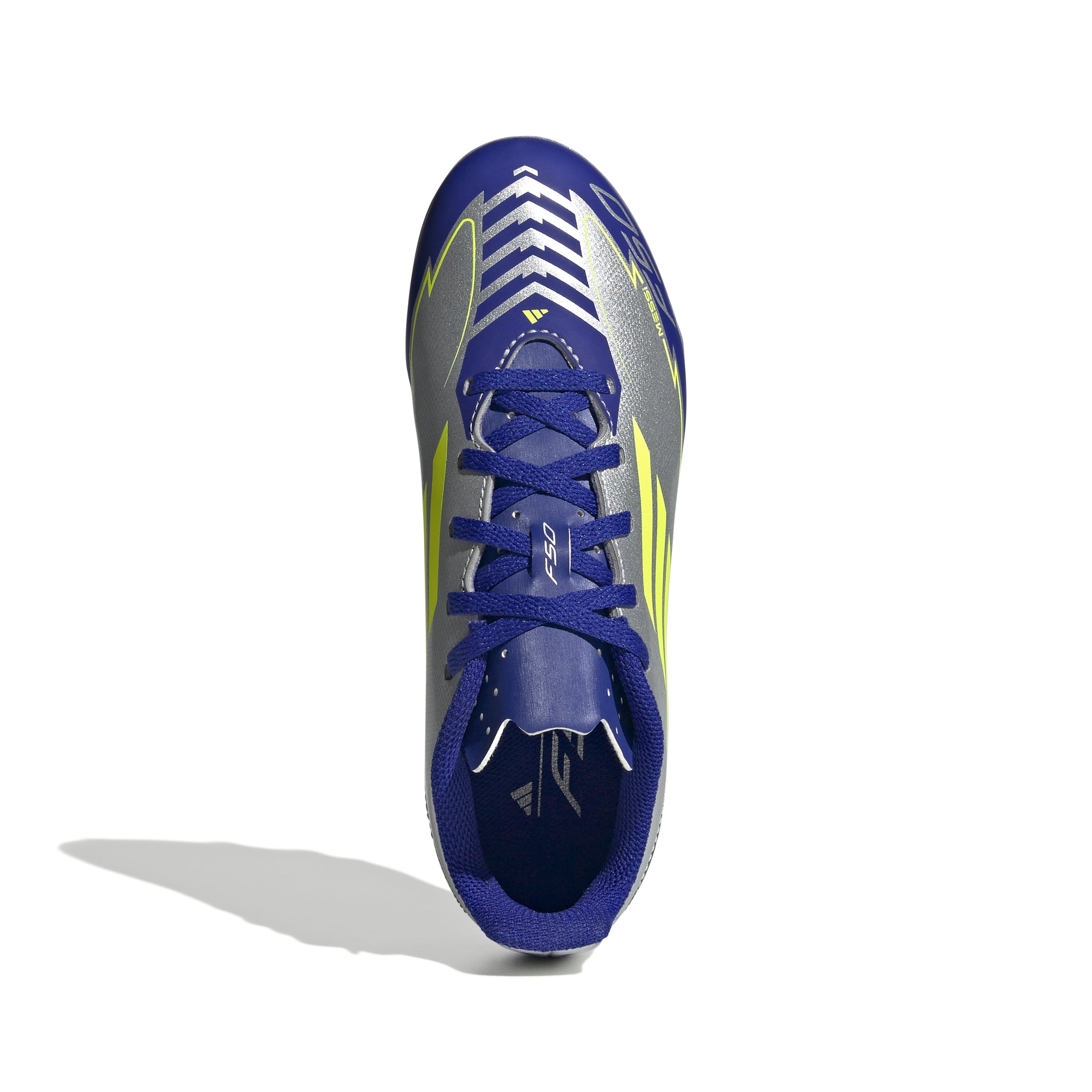 adidas F50 Club Messi Firm/Multi-Ground Boots Junior Silver