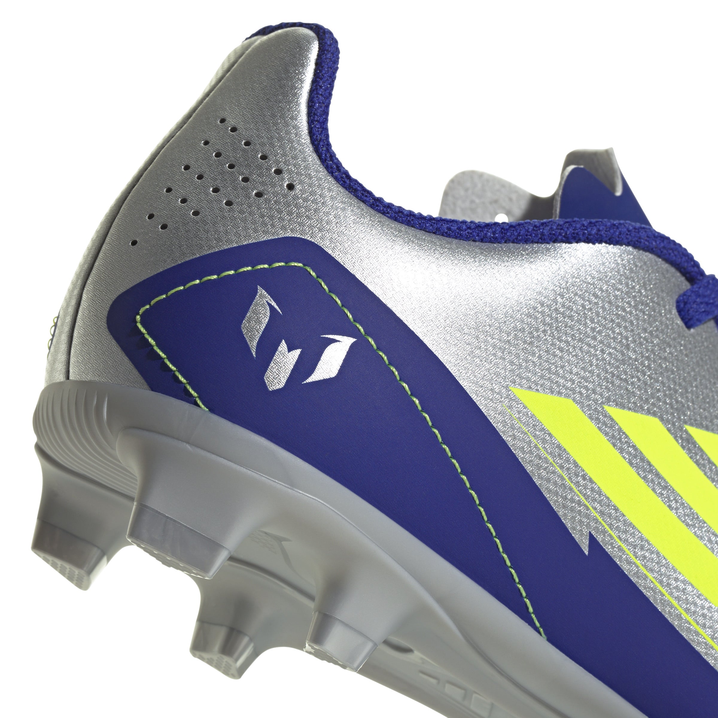adidas F50 Club Messi Firm/Multi-Ground Boots Junior Silver