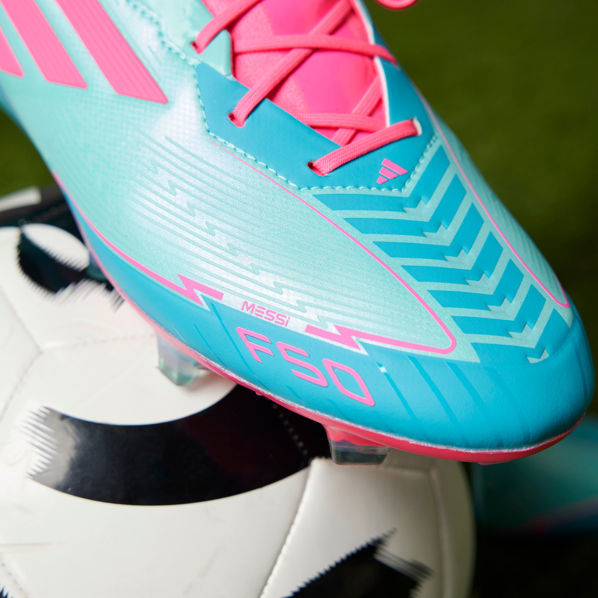 adidas F50 Elite Messi Firm Ground Boots Aqua/Pink