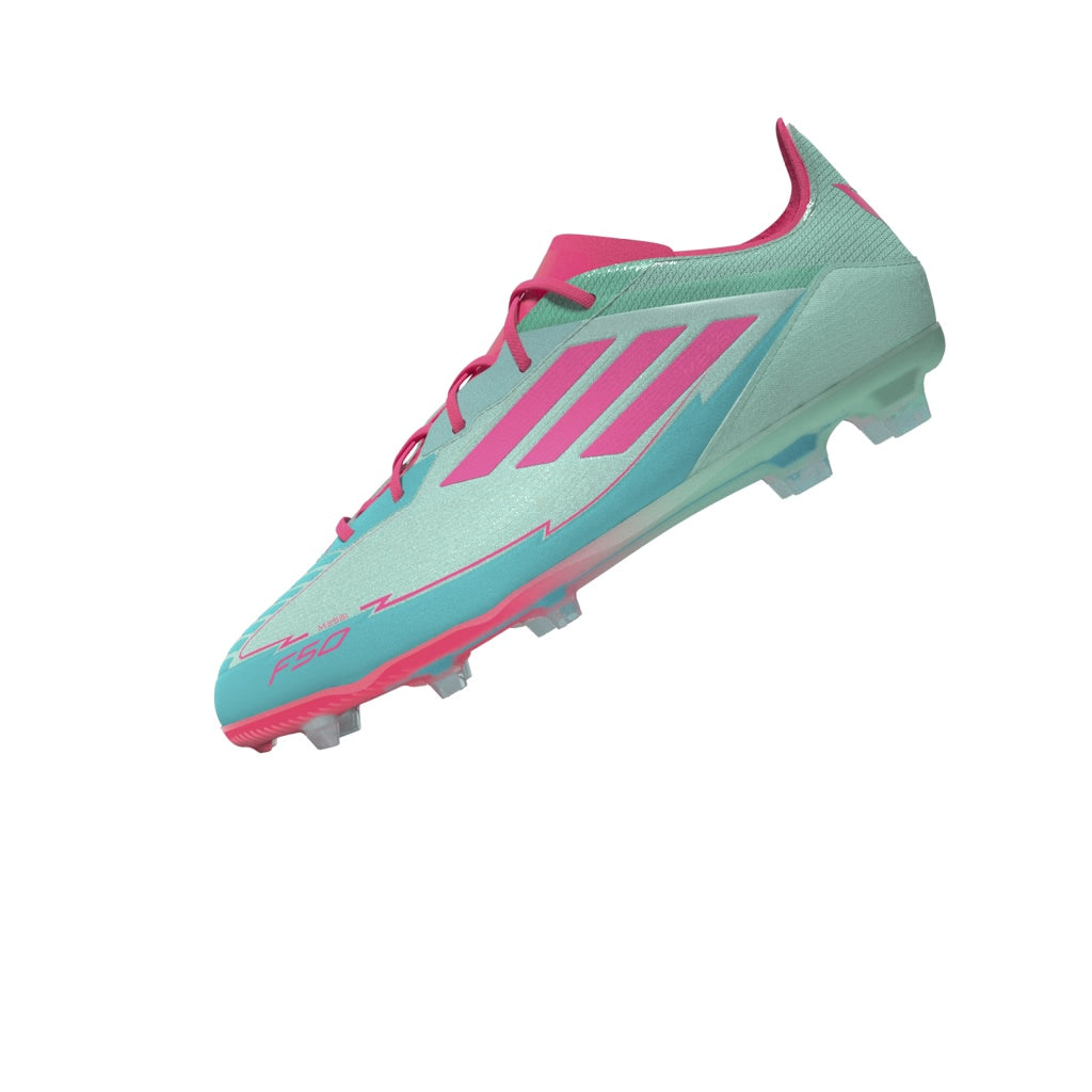 adidas F50 Elite Messi Firm Ground Boots Junior Aqua/Pink