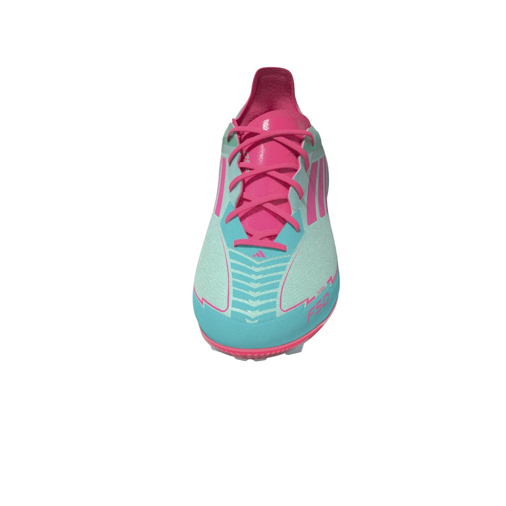 adidas F50 Elite Messi Firm Ground Boots Junior Aqua/Pink