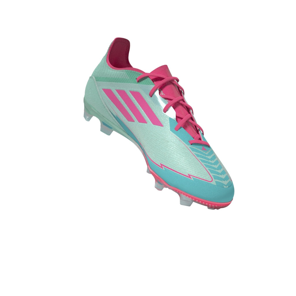 adidas F50 Elite Messi Firm Ground Boots Junior Aqua/Pink