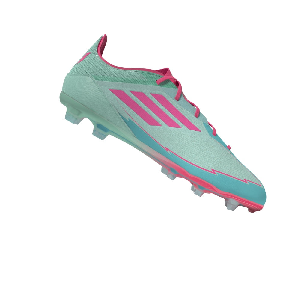 adidas F50 Elite Messi Firm Ground Boots Junior Aqua/Pink