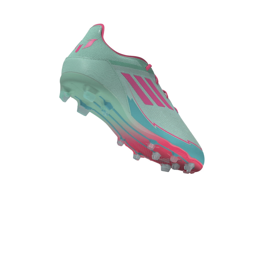 adidas F50 Elite Messi Firm Ground Boots Junior Aqua/Pink