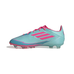 adidas F50 Elite Messi Firm Ground Boots Junior Aqua/Pink