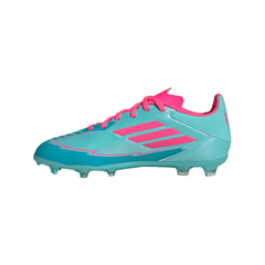 adidas F50 League Messi Firm/Multi-Ground Boots Junior Flash Aqua/Lucid Pink/Lucid Cyan