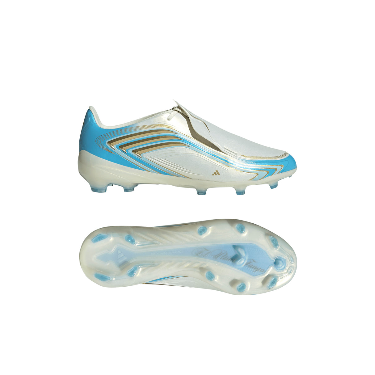 adidas F50 Messi Elite FG Firm Ground Youth Soccer Cleats - Blue