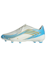 adidas F50 Messi League Laceless FG Firm Ground Youth Soccer Cleats - Blue