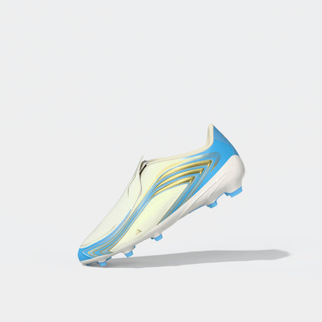 adidas F50 Messi League Laceless FG Firm Ground Youth Soccer Cleats - Blue
