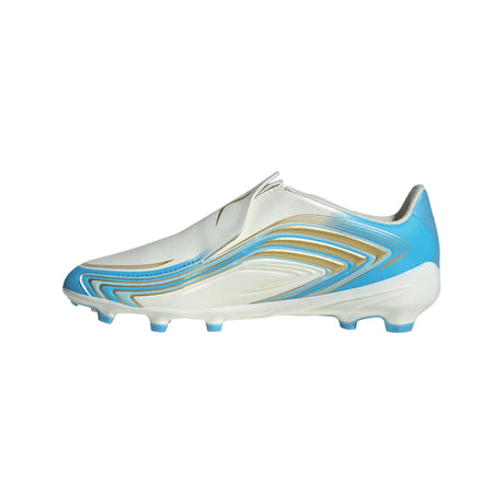 adidas F50 Messi League Laceless FG Firm Ground Youth Soccer Cleats - Blue