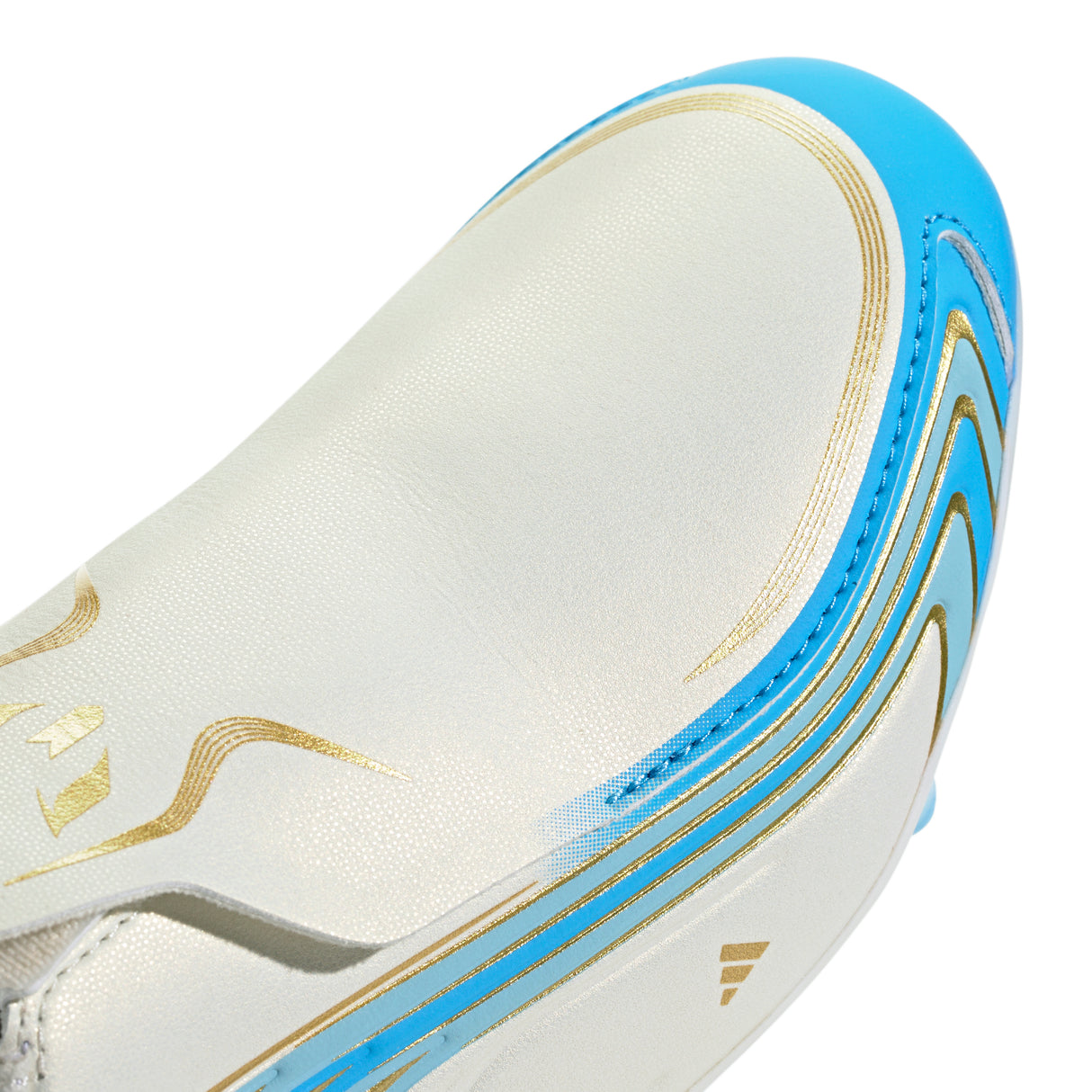 adidas F50 Messi League Laceless FG Firm Ground Youth Soccer Cleats - Blue