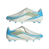 adidas F50 Messi League Laceless FG Firm Ground Youth Soccer Cleats - Blue
