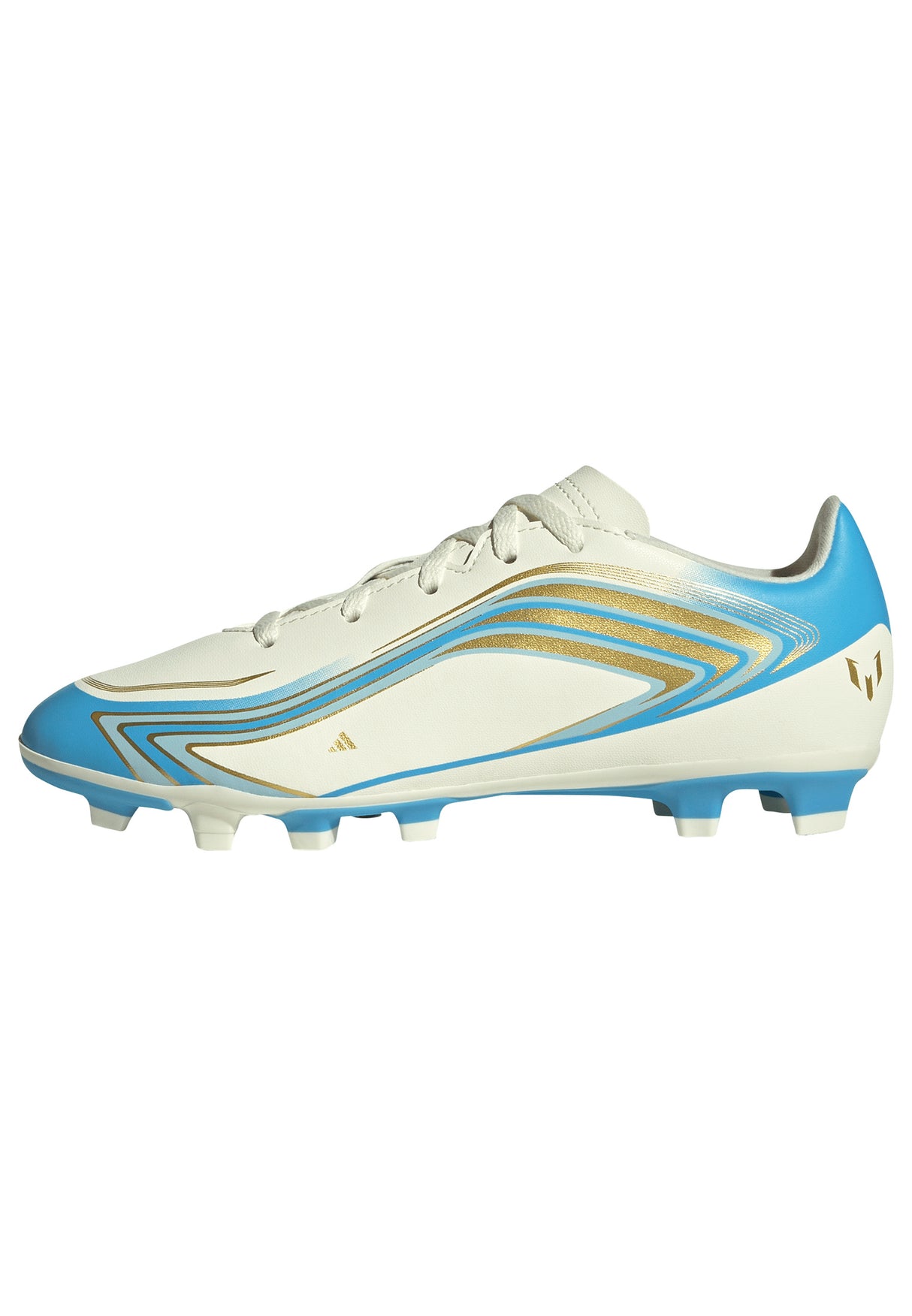 adidas F50 Messi Club FG/MG Firm Ground/Multi Ground Youth Soccer Cleats - Blue