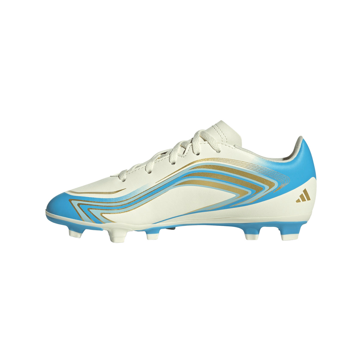 adidas F50 Messi Club FG/MG Firm Ground/Multi Ground Youth Soccer Cleats - Blue