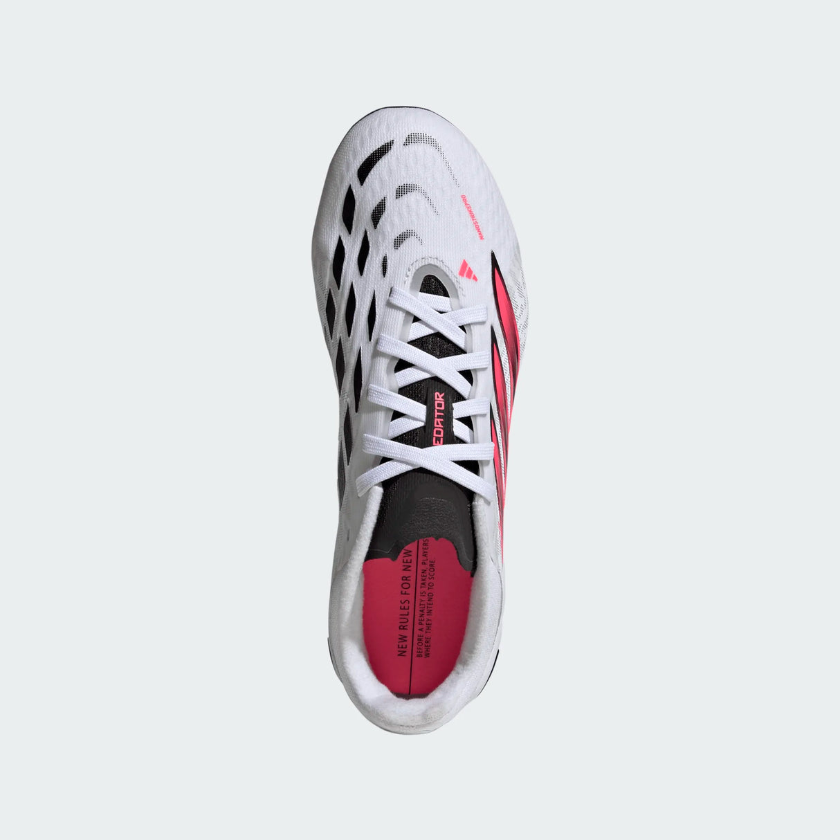 adidas Predator Elite Firm Ground Youth Soccer Cleats - White/Black