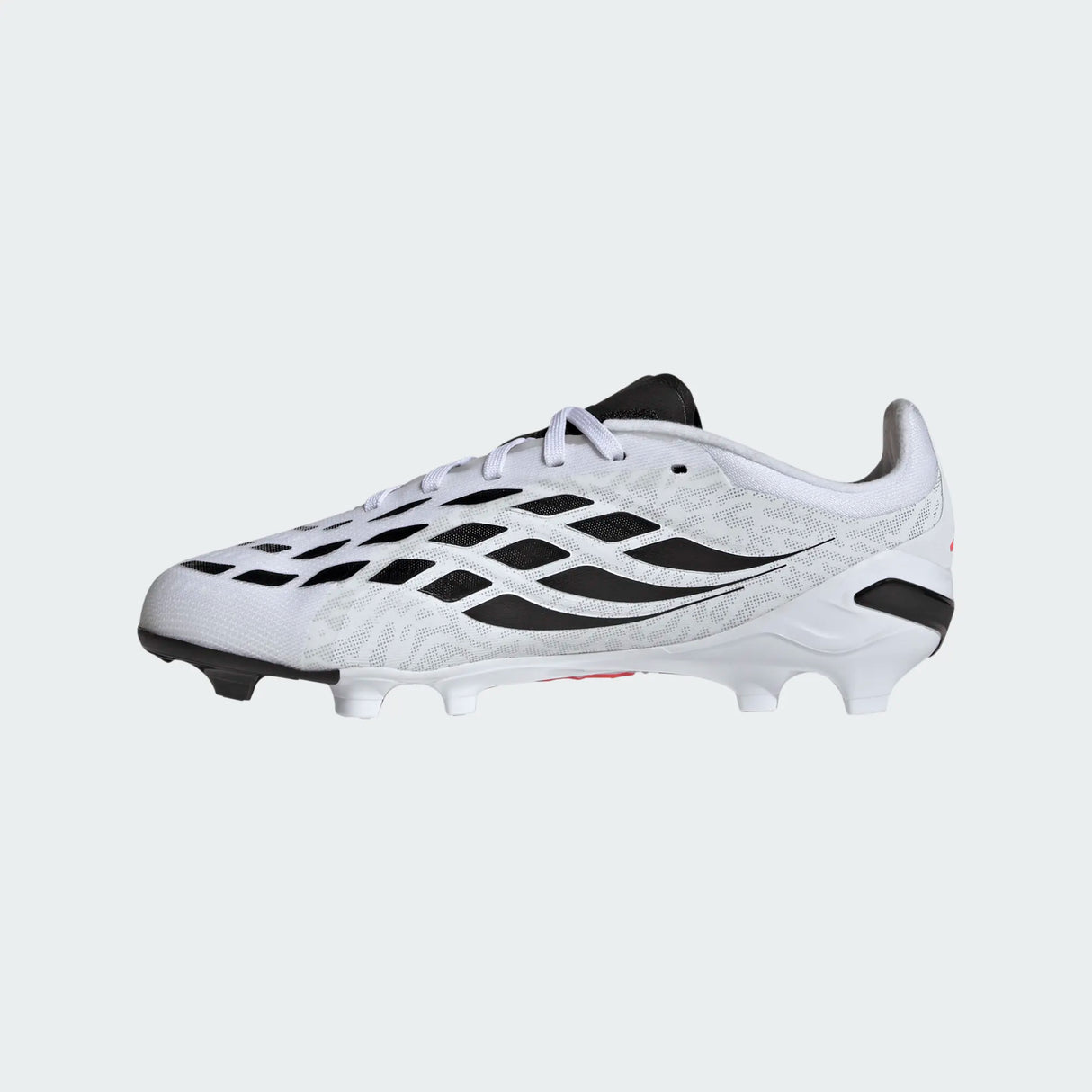 adidas Predator Elite Firm Ground Youth Soccer Cleats - White/Black