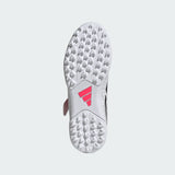 adidas Predator Club Hook & Loop Turf Youth Soccer Cleats - White/Black
