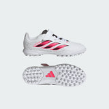 adidas Predator Club Hook & Loop Turf Youth Soccer Cleats - White/Black