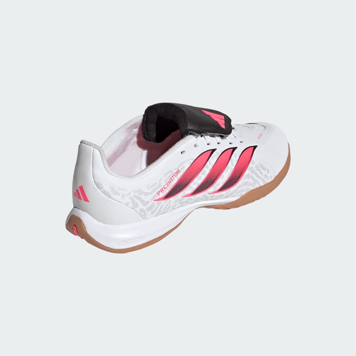 adidas Predator League Fold-Over Tongue Indoor Youth Soccer Shoes - White/Black