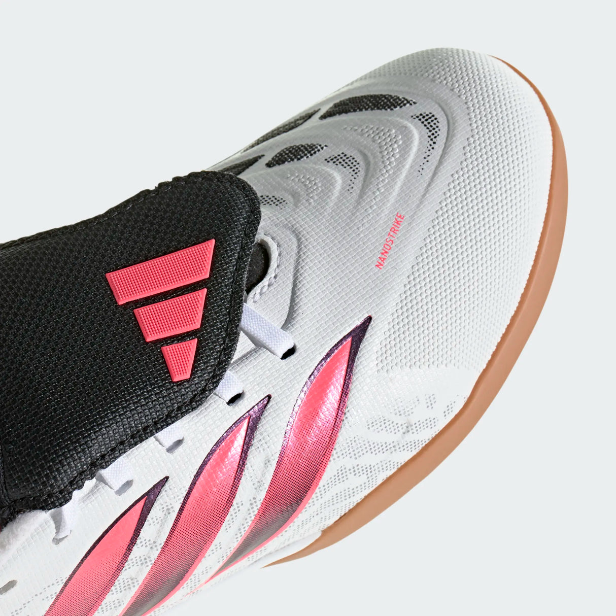 adidas Predator League Fold-Over Tongue Indoor Youth Soccer Shoes - White/Black