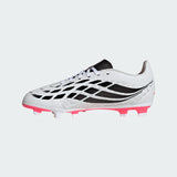 adidas Predator Club Firm Ground/ Multi Ground Youth Soccer Cleats - White/Black