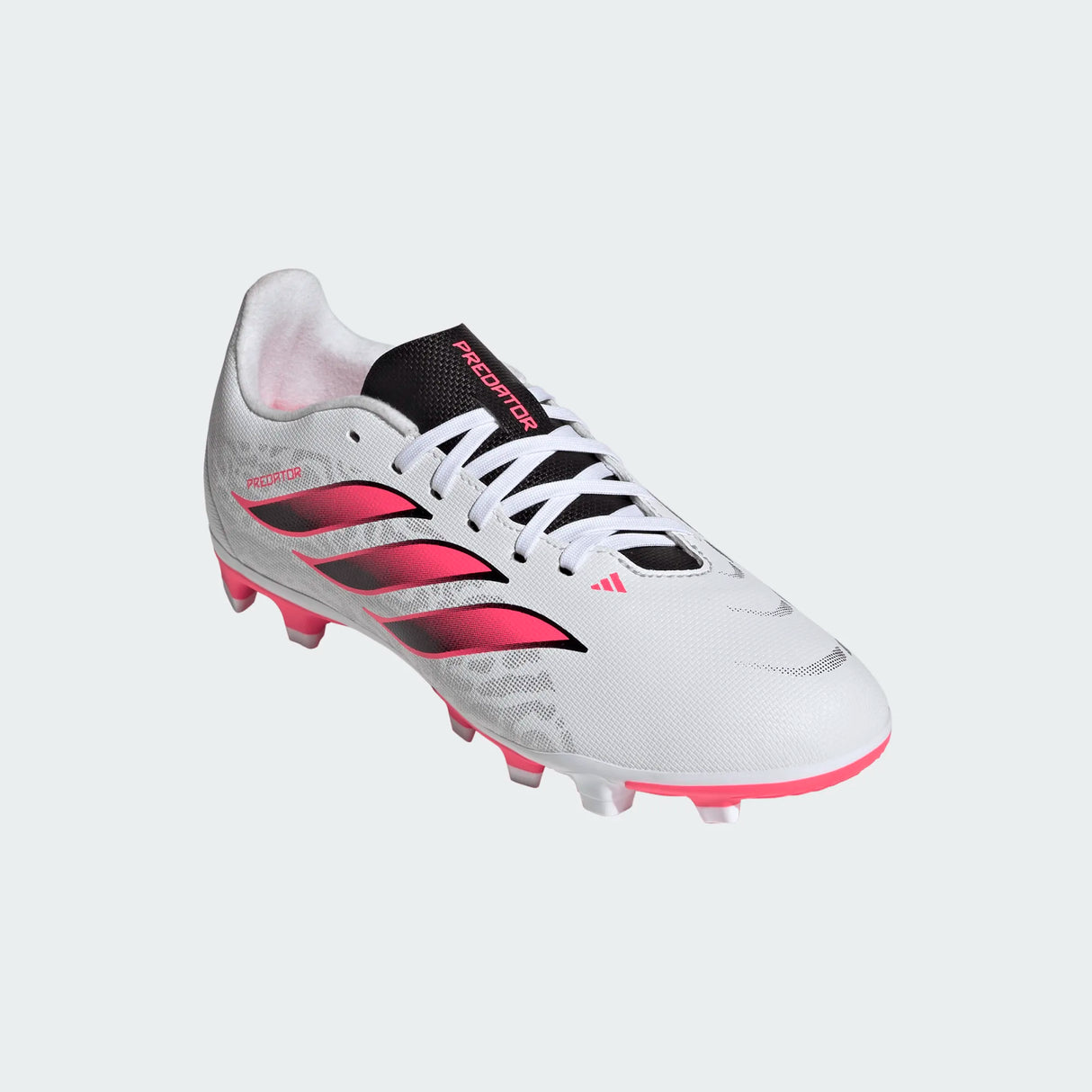 adidas Predator Club Firm Ground/ Multi Ground Youth Soccer Cleats - White/Black
