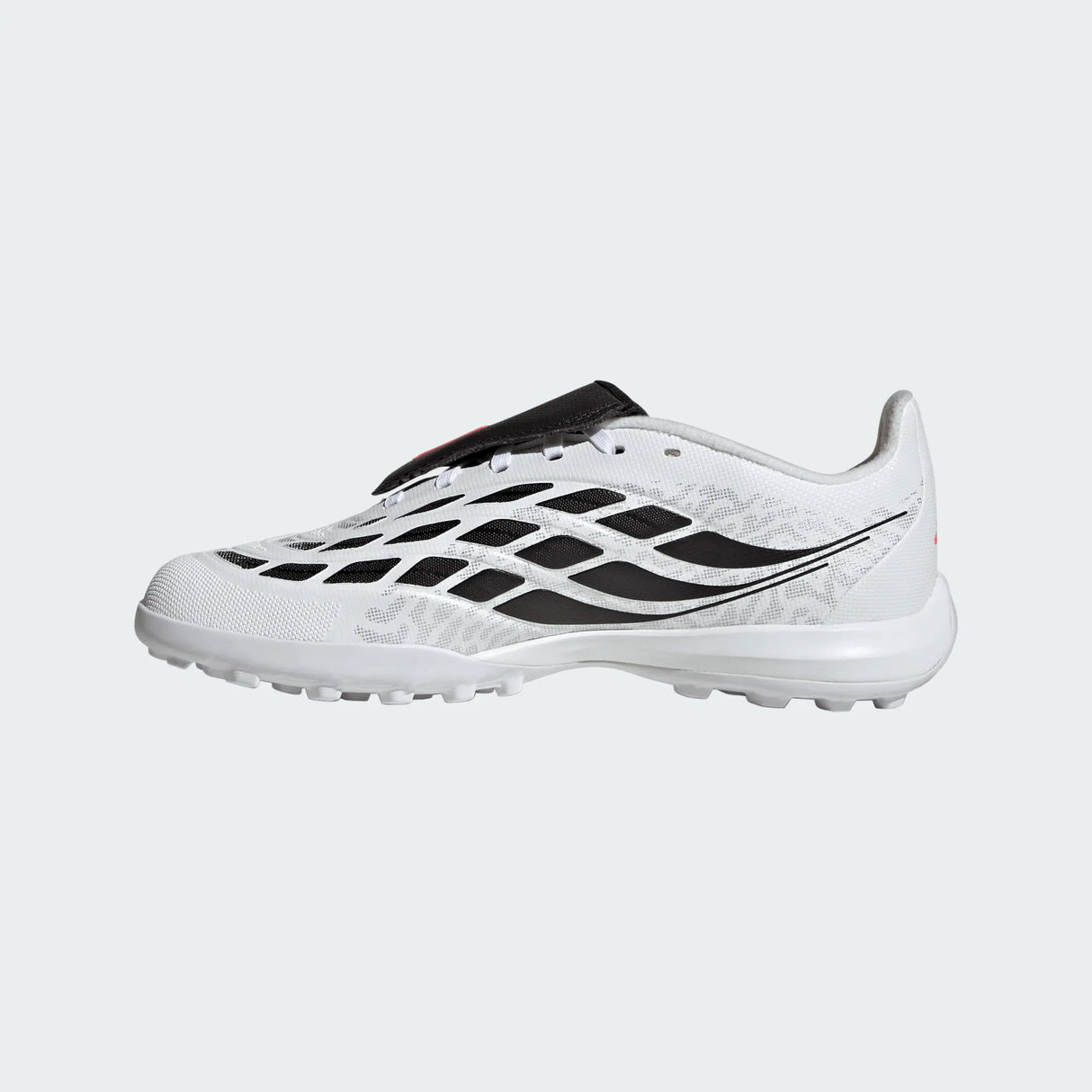 adidas Predator League Fold- Over Tongue Turf Youth Soccer Cleats - White/Black