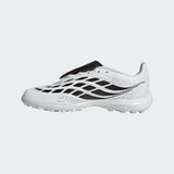 adidas Predator League Fold- Over Tongue Turf Youth Soccer Cleats - White/Black