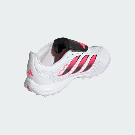 adidas Predator League Fold- Over Tongue Turf Youth Soccer Cleats - White/Black