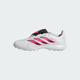 adidas Predator League Fold- Over Tongue Turf Youth Soccer Cleats - White/Black