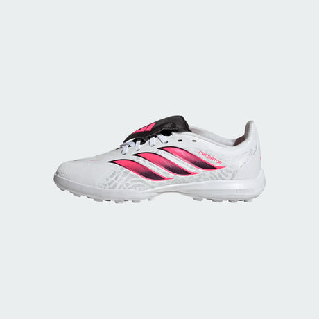 adidas Predator League Fold- Over Tongue Turf Youth Soccer Cleats - White/Black