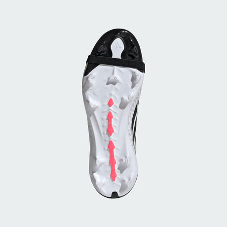 adidas Predator League Fold-Over Tongue Firm Ground Youth Soccer Cleats - White/Black
