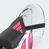 adidas Predator League Fold-Over Tongue Firm Ground Youth Soccer Cleats - White/Black