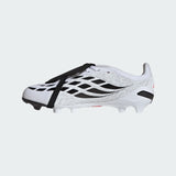 adidas Predator Elite Fold-Over Tongue Firm Ground Youth Soccer Cleats - White/Black