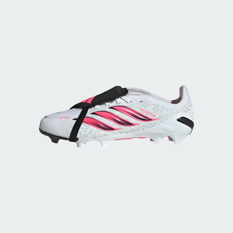 adidas Predator Elite Fold-Over Tongue Firm Ground Youth Soccer Cleats - White/Black