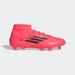 adidas Women's F50 Pro Mid-Cut Firm Ground Boots Turbo/Black/Platin Metallic