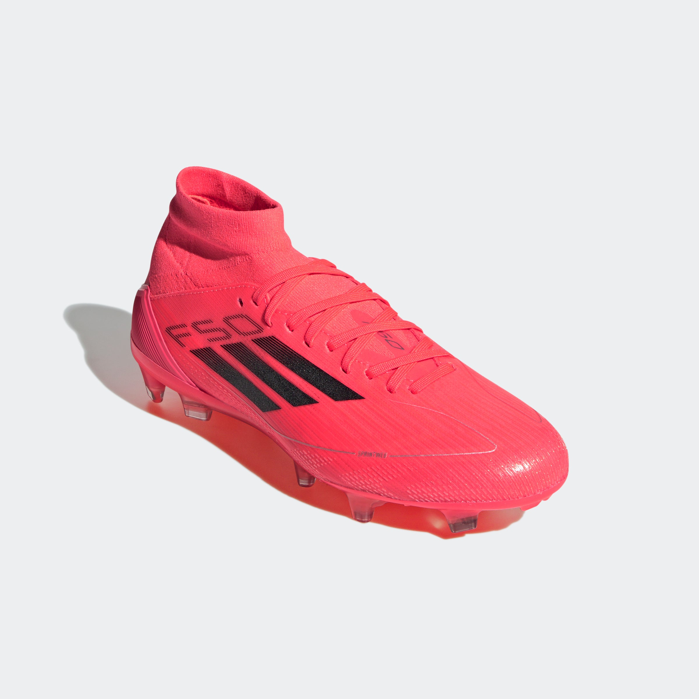 adidas Women's F50 Pro Mid-Cut Firm Ground Boots Turbo/Black/Platin Metallic